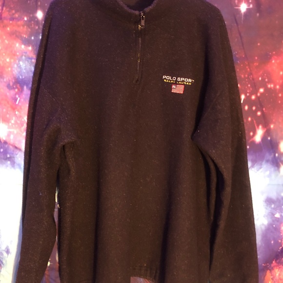 Vintage polo fleece sweater - Picture 4 of 4